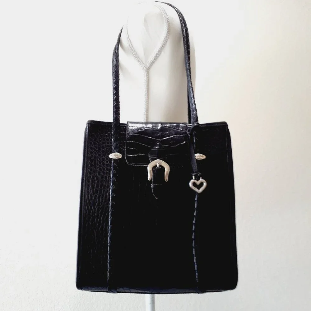 Brighton Croc Style Messenger Bag